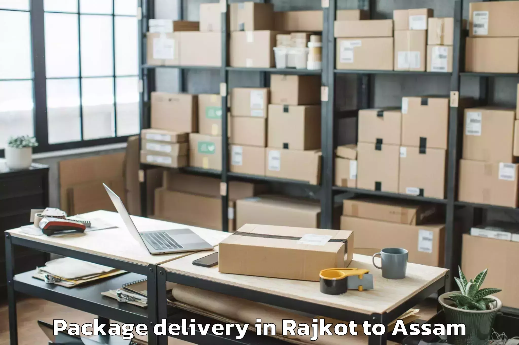 Rajkot to Kalaigaon Package Delivery